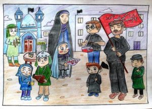 محمد امین امیری رتبه دوم نقاشی 11 تا 16 سال